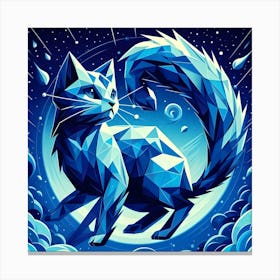 Blue Cat 2 Canvas Print