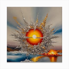 'The Sun Explodes' Canvas Print