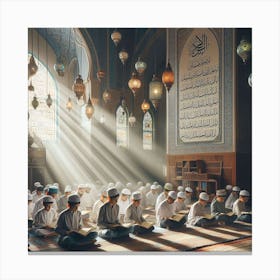 Muslim Prayerلمشاعر الروحانية في رمضان 3 Canvas Print