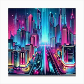 Futuristic City 6 Canvas Print