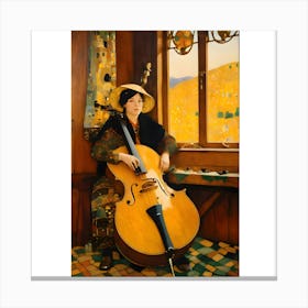 Cellist Canvas Print