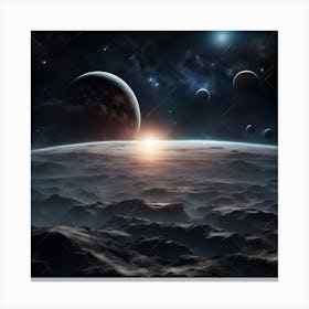 Cosmic Night Canvas Print