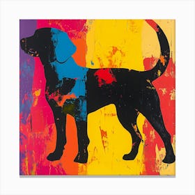 'Dog' Abstract Background Canvas Print