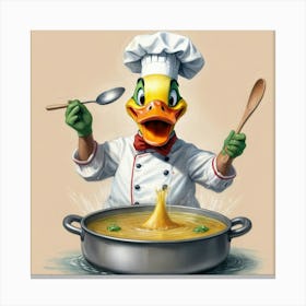 Chef Duck 9 Canvas Print