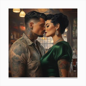 Couple of lovers 2 Canvas Print