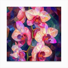 Abstract Orchids Canvas Print