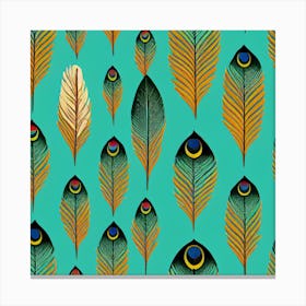 Peacock Feathers Canvas Print