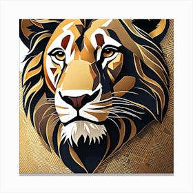Lion Art 1 Canvas Print