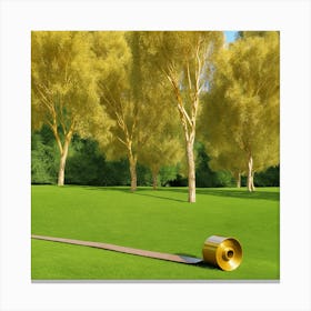 Prato Verde  Abstract Painting Canvas Print