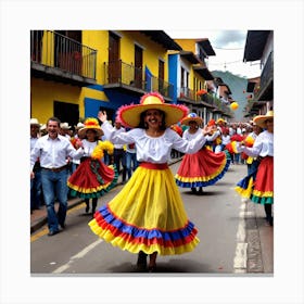 Ecuadorian Dance Canvas Print