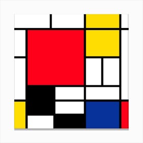 Mondrian Classic Sq Canvas Print