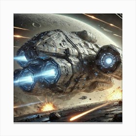 Moonstrike Bomber Armor Plating Converted Canvas Print