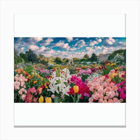 Flower Garden Madrid (3) Canvas Print