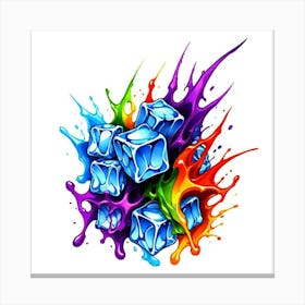 Ice Cubes Canvas Print