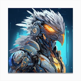 Futuristic Bird Canvas Print