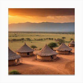 Desert Village Canvas Print