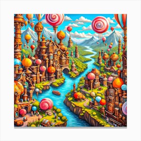 Candy World 2 Canvas Print