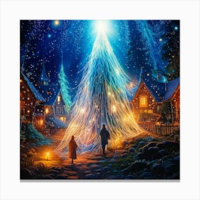 Firefly Shimmering Phantom Lights In Dreamlike Vibrations 74563 Canvas Print