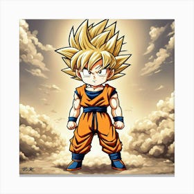 Dragon Ball Z Wallpaper Canvas Print