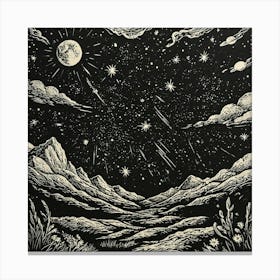 Night Sky 4 Canvas Print