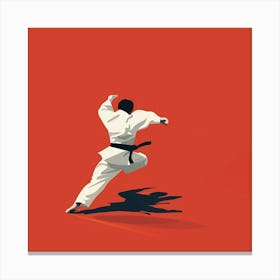 A Judo Throw Minimal Illustration 1718704876 1 Canvas Print