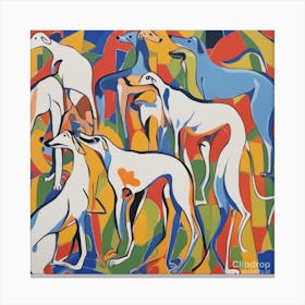 Greyhounds Canvas Print