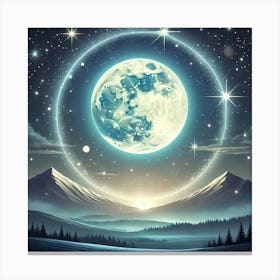 Full Moon In The Sky 34 Canvas Print