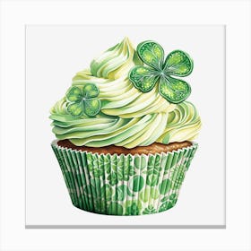 Clover Cupcake (4) Canvas Print