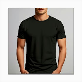 Mock Up Tshirt Blank Plain Cotton Unprinted Simple Minimalist Canvas Customizable Basic (31) Canvas Print