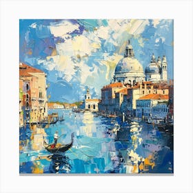 A Venice With Grand Canal Oil Painting Illustrat 1720474960 1 Canvas Print