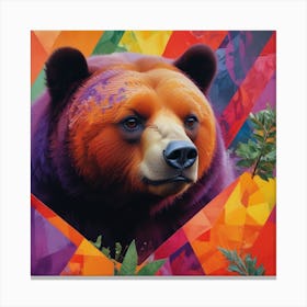 Bear In The Forest Canvas Print