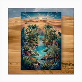 Desert River Canvas Print