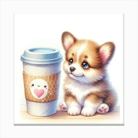 Corgi Puppy 1 Canvas Print