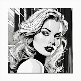 Chiaroscuro Mystique A Pop Art Tribute (5) Canvas Print