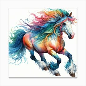 Rainbow Horse 13 Stampe su tela