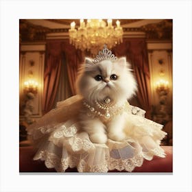 Princess Cat 2 Canvas Print