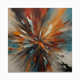 Abstract modern art painting Canvas Print
