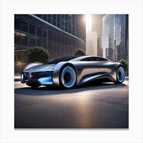 Futuristic Concept Car 1 Canvas Print