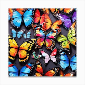 Colorful Butterflies 44 Canvas Print