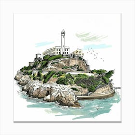 San Francisco Lighthouse Canvas Print