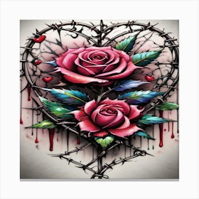 Roses And Thorns Canvas Print