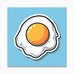 Egg Sticker 1 Canvas Print