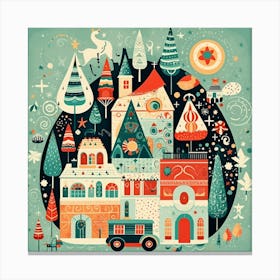 Christmas Village 21 Canvas Print
