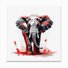 Abstract Elephant 3 Canvas Print