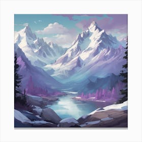 Landscape Painting 20 Canvas Print