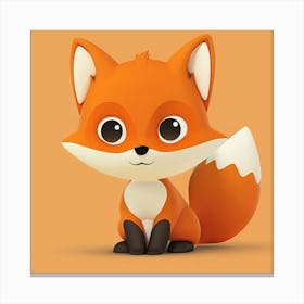 Cute Fox Canvas Print