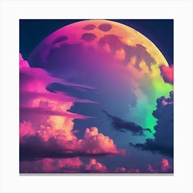 Full Moon In The Sky Canvas Print