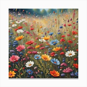 Meadow Of Flowers Canvas Print