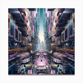 Futuristic City 16 Canvas Print