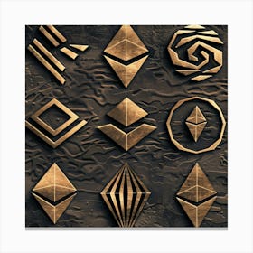 Ethereum Logos Canvas Print